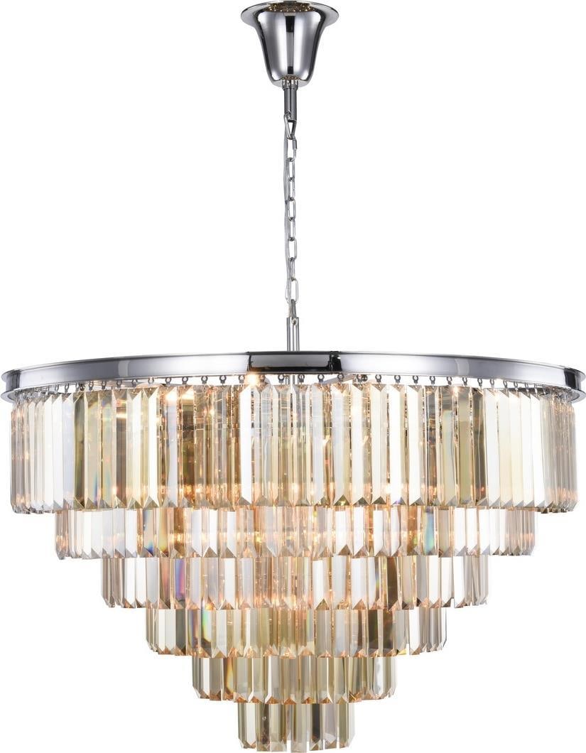 Elegant Lighting Sydney Crystal Pendant Light 33 Bulbs UL-Listed: Elegant Lighting Sydney Crystal Pendant Light 33 Bulbs UL-Listed Illuminate your space with the Sydney Crystal Light, a stunning blend of classic and modern design. This transitional pendant light fea