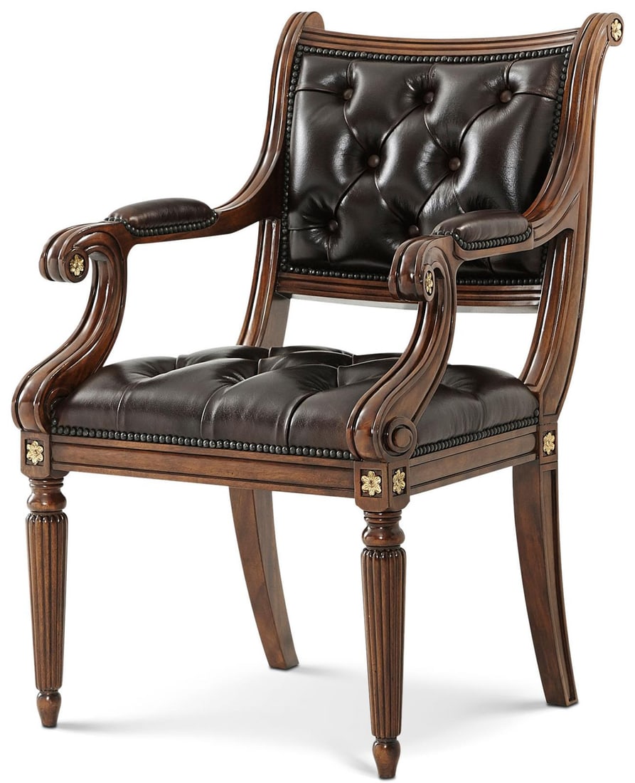 Theodore Alexander Regency Hand-Carved Mahogany Chair (1 of 3)