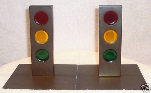 Hagenauer 1900s Bronze Traffic Light Bookends Handmade Austria (1 of 5)