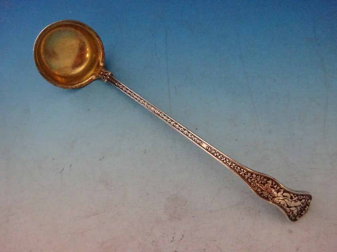 Tiffany & Co Olympian Sterling Silver Sauce Ladle Sleeping Diana Motif (1 of 8)