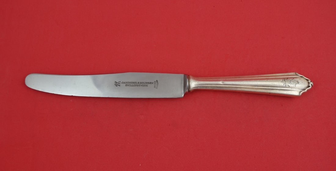 Friederike German 800 Silver Dinner Knife 10 1/4 Inch (1 of 2)