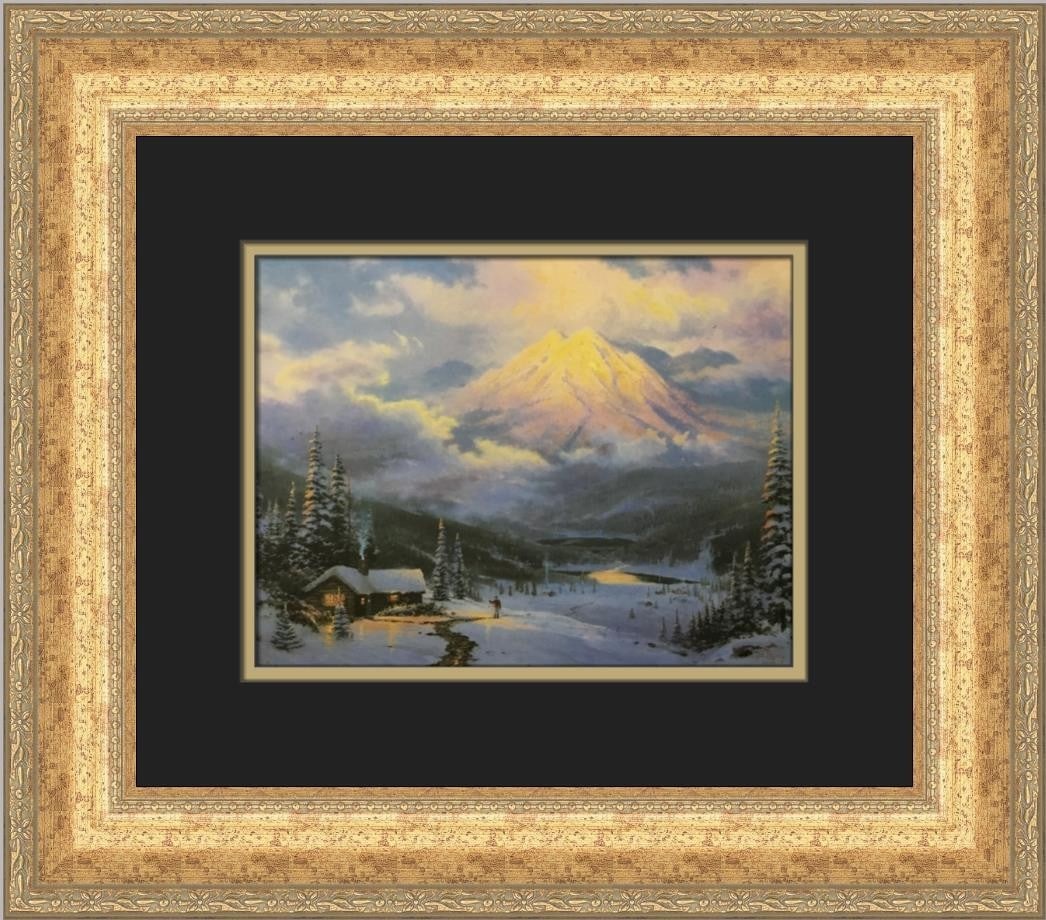 Thomas Kinkade The Warmth of Home Framed Print 16 x 18 Landscape Art (1 of 2)