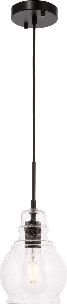 Elegant Lighting Pierce Adjustable Height Bowl Chandelier Clear Bubble Finish (1 of 1)