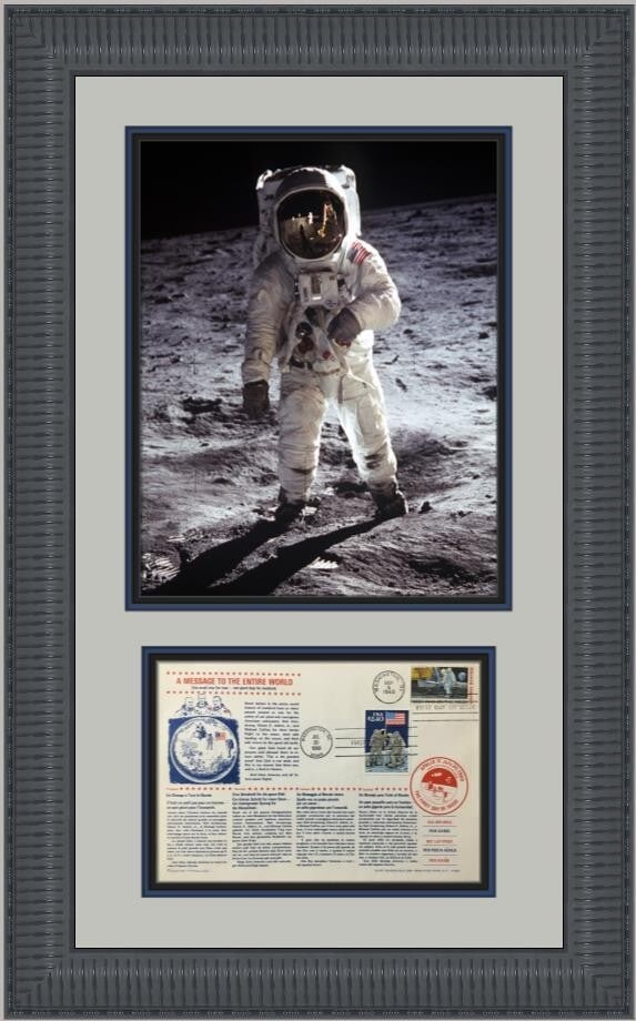 Apollo 11 First Day Cover Photo Display Custom Framed NASA Memorabilia (1 of 4)