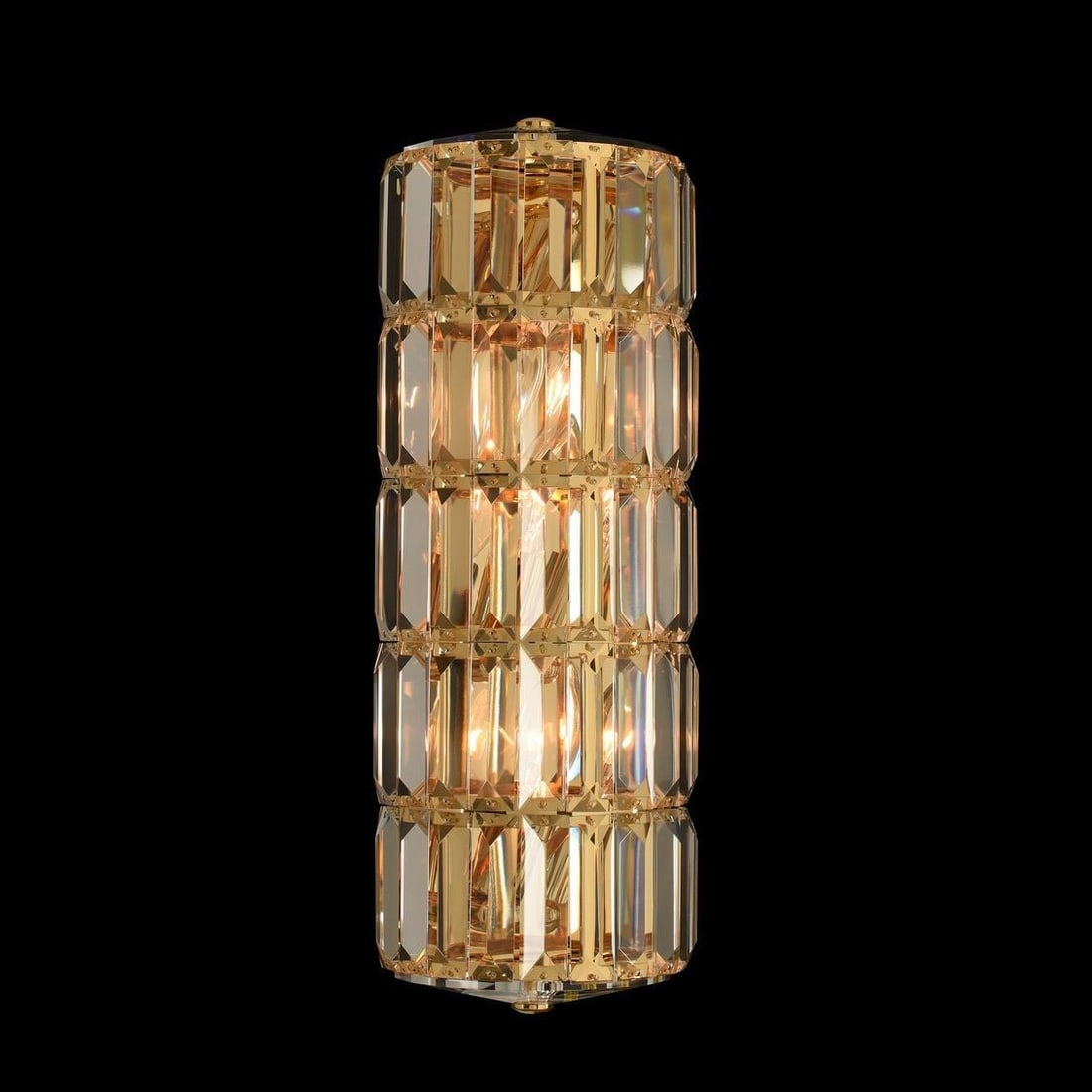 Kalco 3-Light Julien Wall Sconce 18K Gold Firenze Crystal (1 of 1)