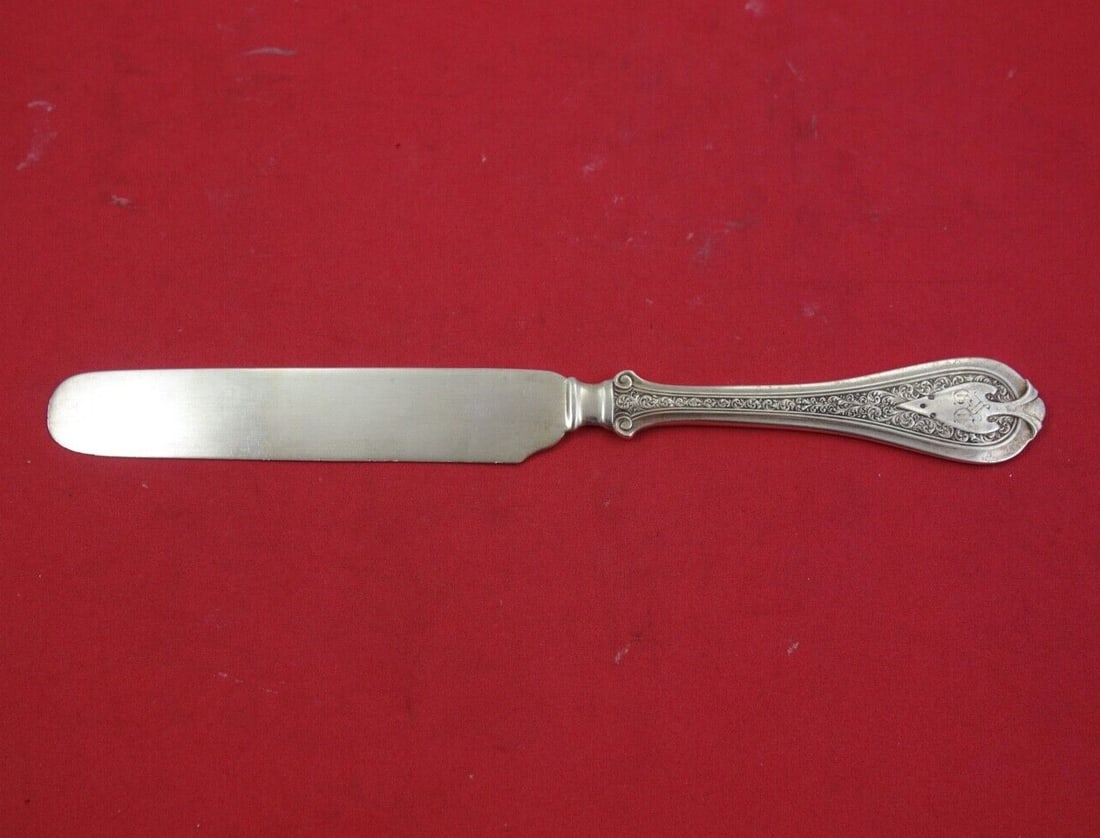 Wendt Florentine Sterling Silver Dessert Knife Monogrammed 6.5 Inches (1 of 2)