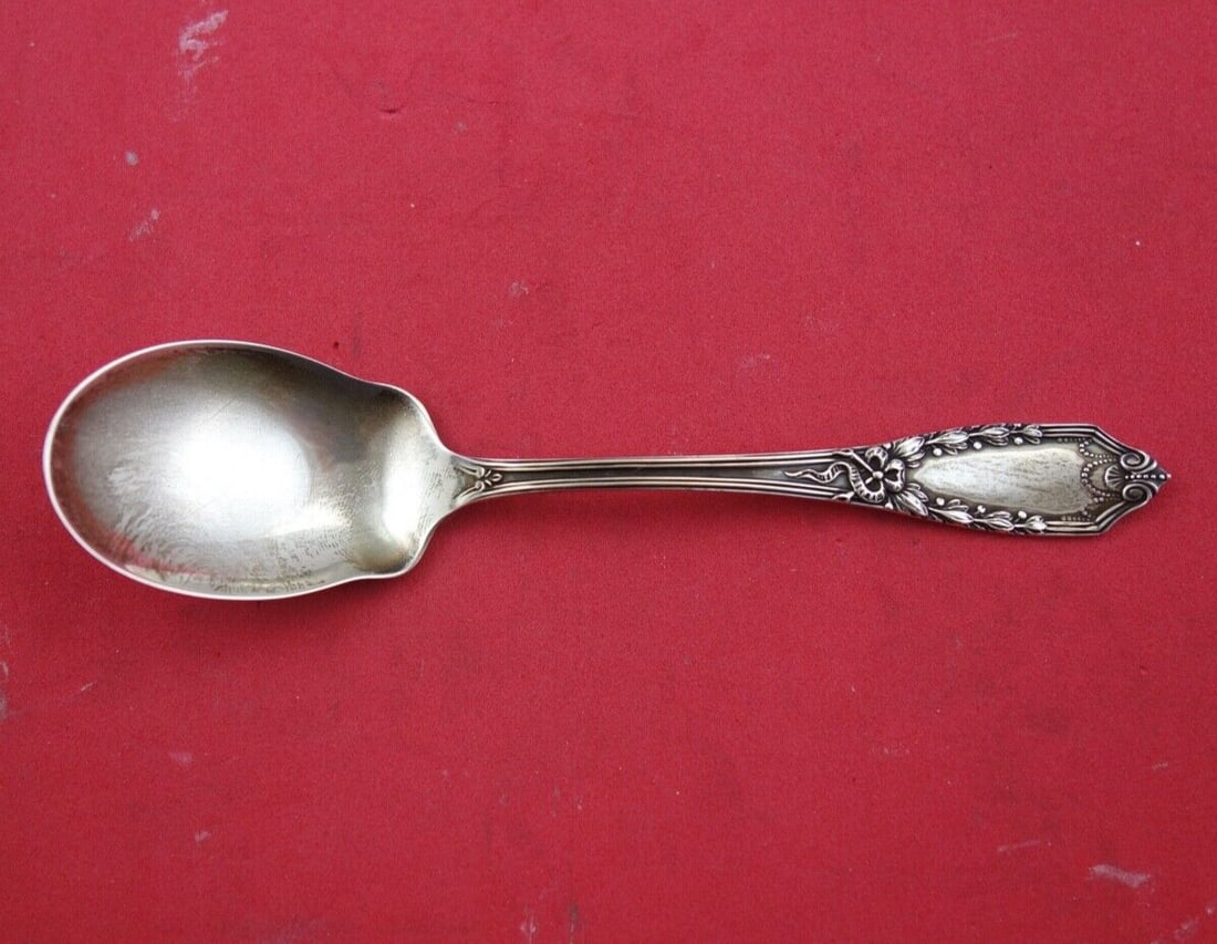 Lunt Sterling Silver Ice Cream Spoon John Hancock 5 1/4 Inch (1 of 2)