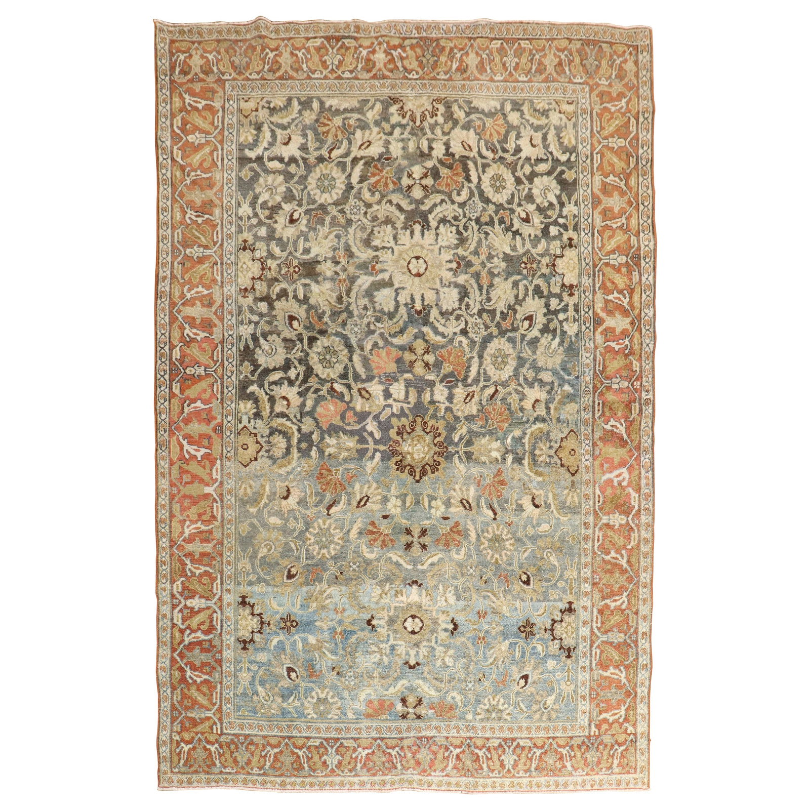 Vintage 20th Century Hand-Knotted Persian Senneh Bibikabad Rug (1 of 9)