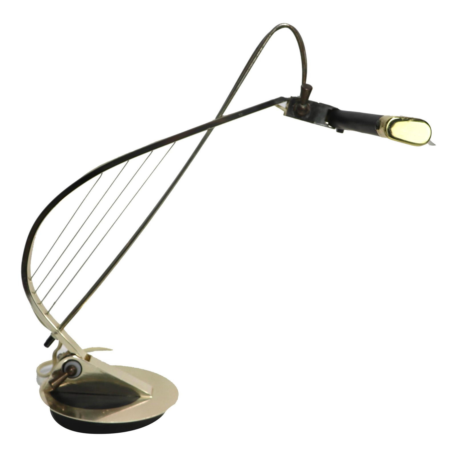 Cannon Mid Century Gold Adjustable Desk Lamp 1950s USA (1 of 10)