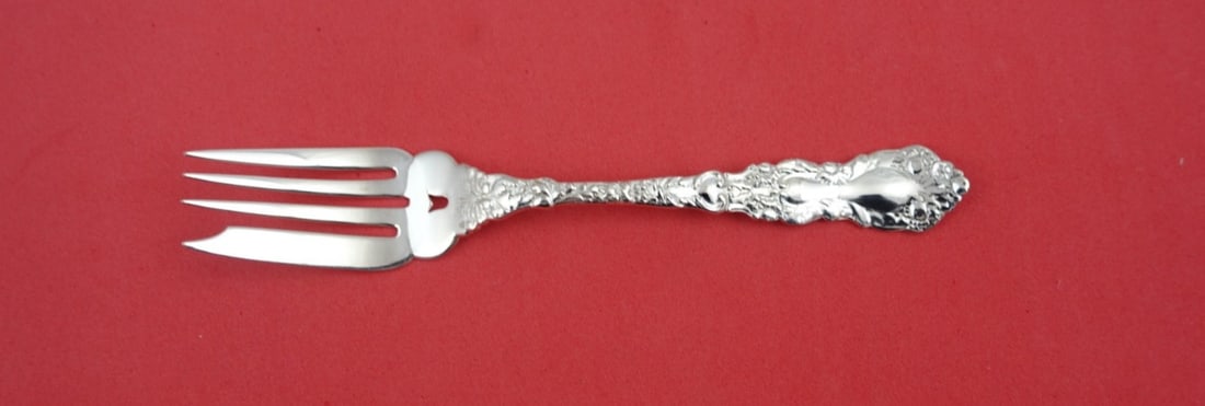 Gorham Imperial Chrysanthemum Sterling Silver Pierced Salad Fork 6" (1 of 2)