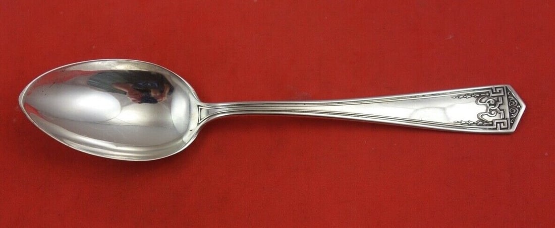 International Devonshire Sterling Silver Soup Spoon 7.25 Inch Flatware (1 of 2)