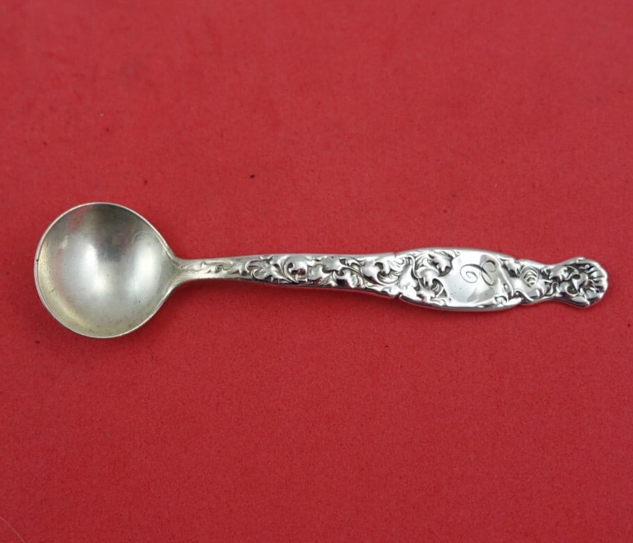 Whiting Heraldic Sterling Silver Master Salt Spoon 3 5/8" (1 of 3)