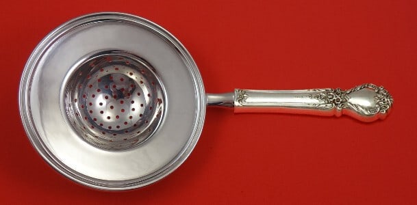 Custom Made Brocade Tea Strainer by International Silver 7.5 Inch (1 of 2)