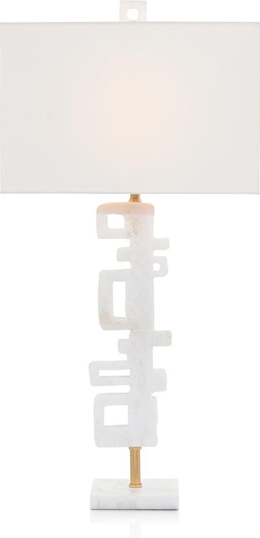 John-Richard Gold Leaf Table Lamp 37 In Abstract Style (1 of 1)