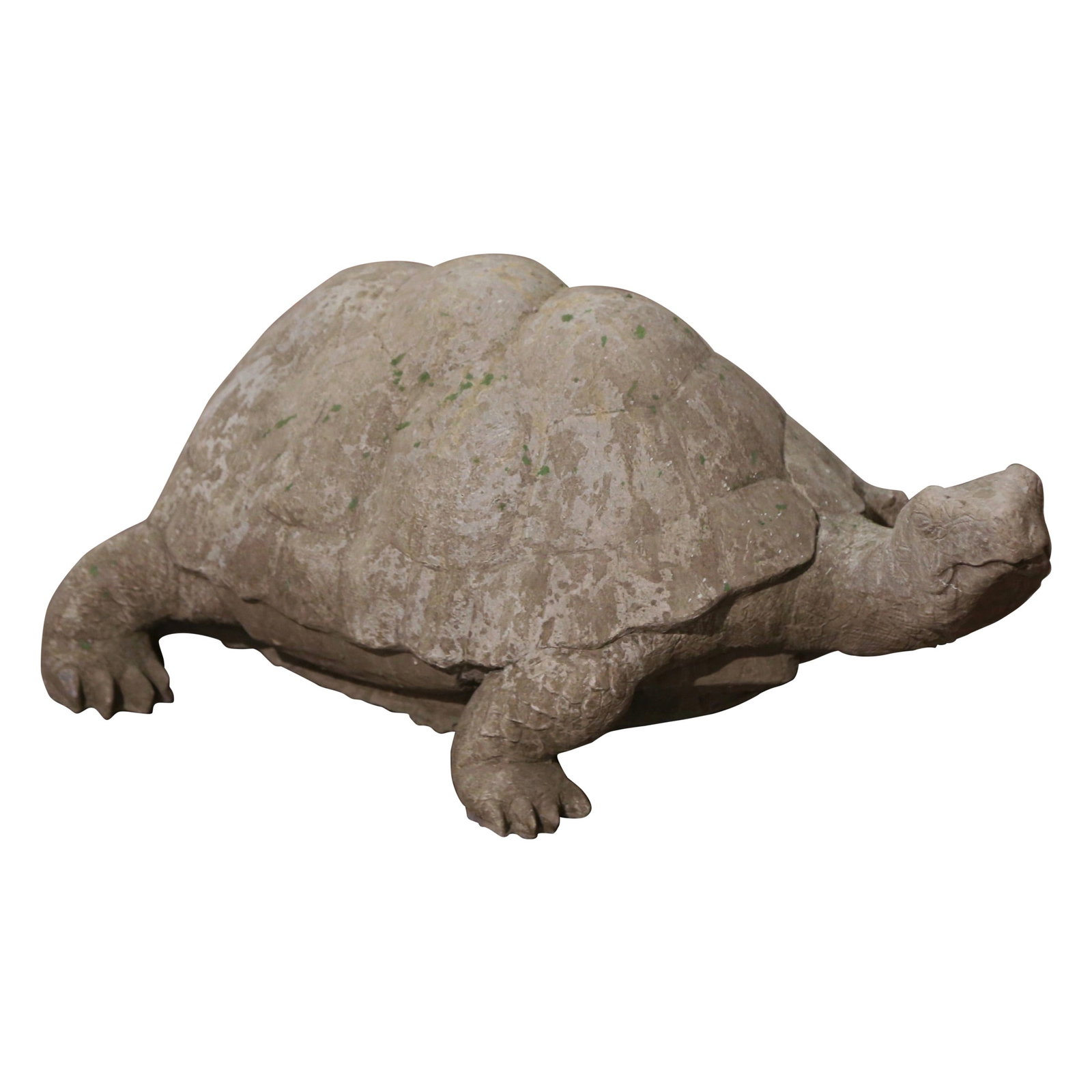 French Cast Stone Turtle Garden Sculpture with Patinated Finish circa 2010 (1 of 7)