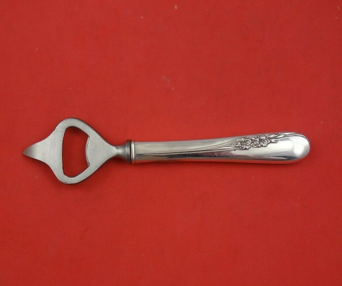 International Sterling Silver Blossom Time Bottle Opener 6 3/4" (1 of 3)