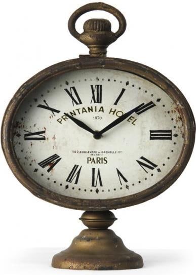 Zentique Brass Clock English Traditional Style 13H 9.5W 4.5D (1 of 3)