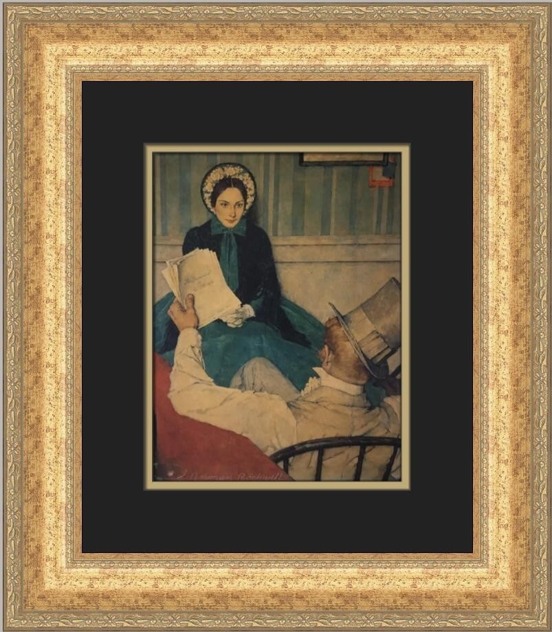 Norman Rockwell The Most Beloved American Writer Framed Print 18x16 (1 of 2)