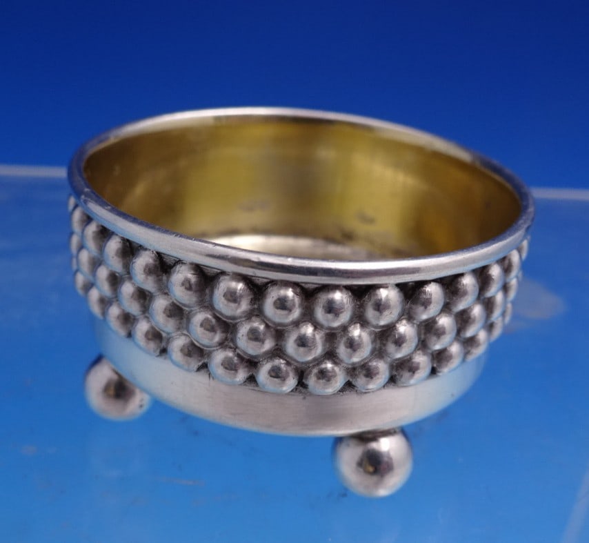 Tiffany & Co Sterling Silver Salt Dip with Gold Wash Interior (1 of 5)