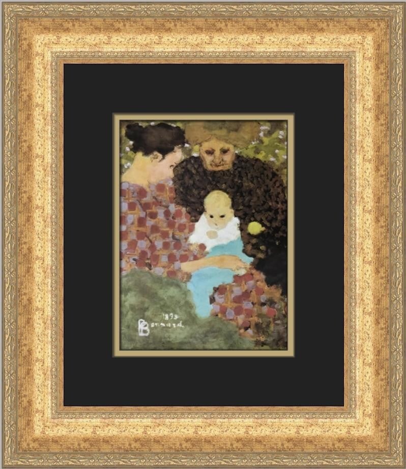 Pierre Bonnard The Three Ages Custom Framed Art Print 18x15 (1 of 2)
