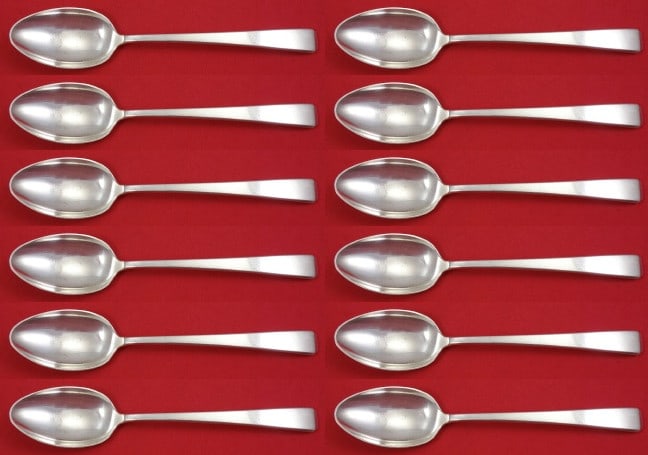 Towle Craftsman Sterling Silver Soup Spoon Set 12 Pieces 7 Inch (1 of 3)