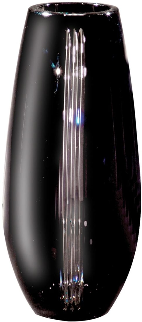 Dale Tiffany Blackline Ceramic Cut Crystal Vase 12H (1 of 1)