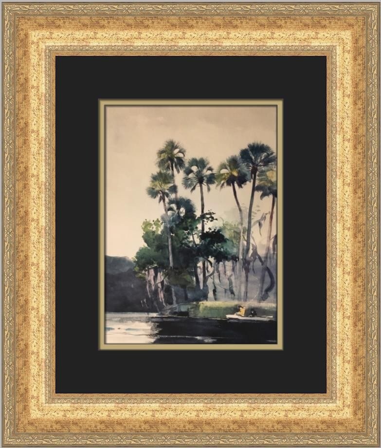 Winslow Homer Homosassa River Custom Framed Offset Lithograph Print (1 of 2)