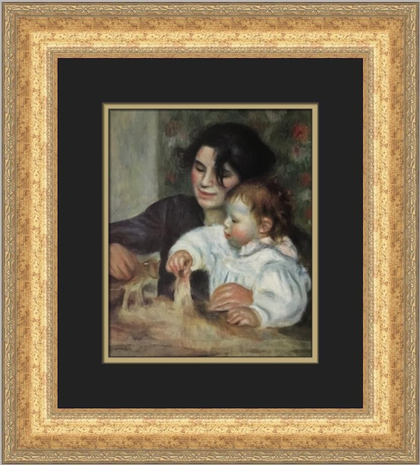Pierre-Auguste Renoir Gabrielle with Jean Custom Framed Print 1984 (1 of 2)