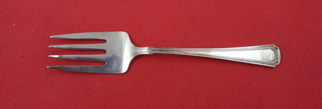 Sterling Silver Baby Fork Livingston Pattern by Whiting 4 3/8 Inch (1 of 2)