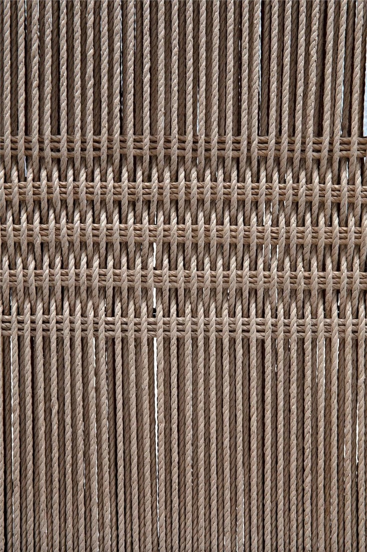 Noir Salam Teak Chair with Rope Seating 39H 21W 27D (1 of 17)