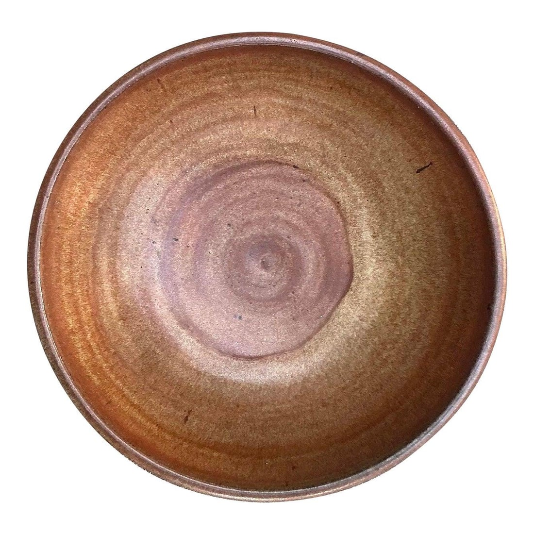 Vintage Boho Stoneware Drip Bowl 13.75" Wide Artisan Design (1 of 10)