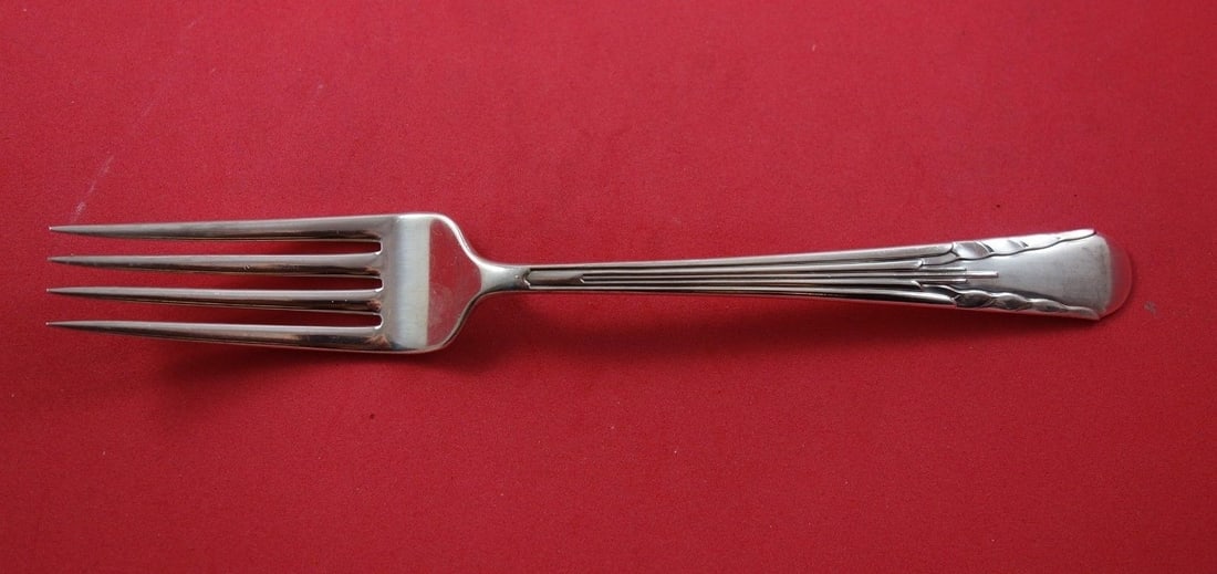 International Sterling Silver Orchid Dinner Fork 7 7/8 inches (1 of 1)