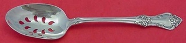 Oneida Afterglow Sterling Silver Slotted Serving Spoon 9-Hole Custom 8 1/4" (1 of 1)