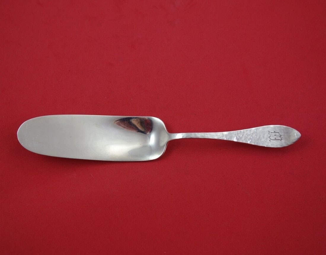 Shreve Antique Hammered Sterling Silver Jelly Cake Server 8.25 Inches (1 of 3)