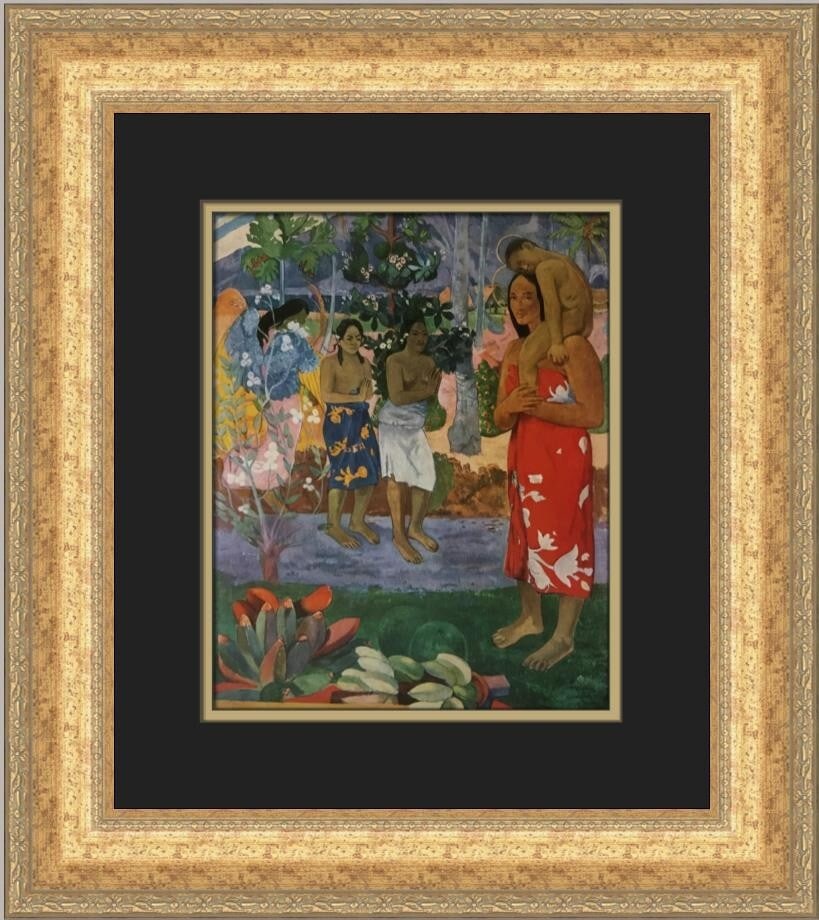 Paul Gauguin We Greet Thee Mary Custom Framed Print 19 x 17 (1 of 2)