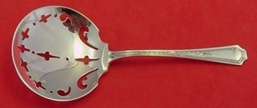 Durgin Gorham Colfax Sterling Silver Nut Spoon 4.75 Inch Serving Spoon (1 of 2)