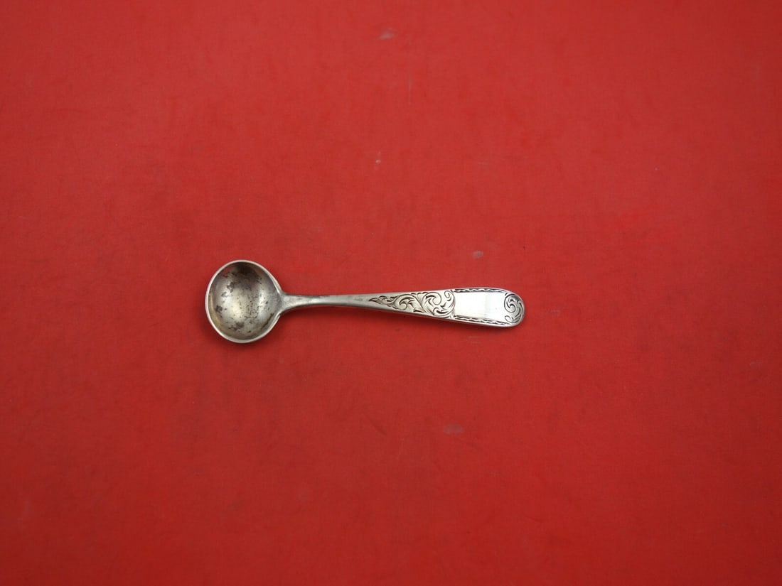 George Webb Mayflower Sterling Silver Master Salt Spoon 3.5" Vintage (1 of 2)