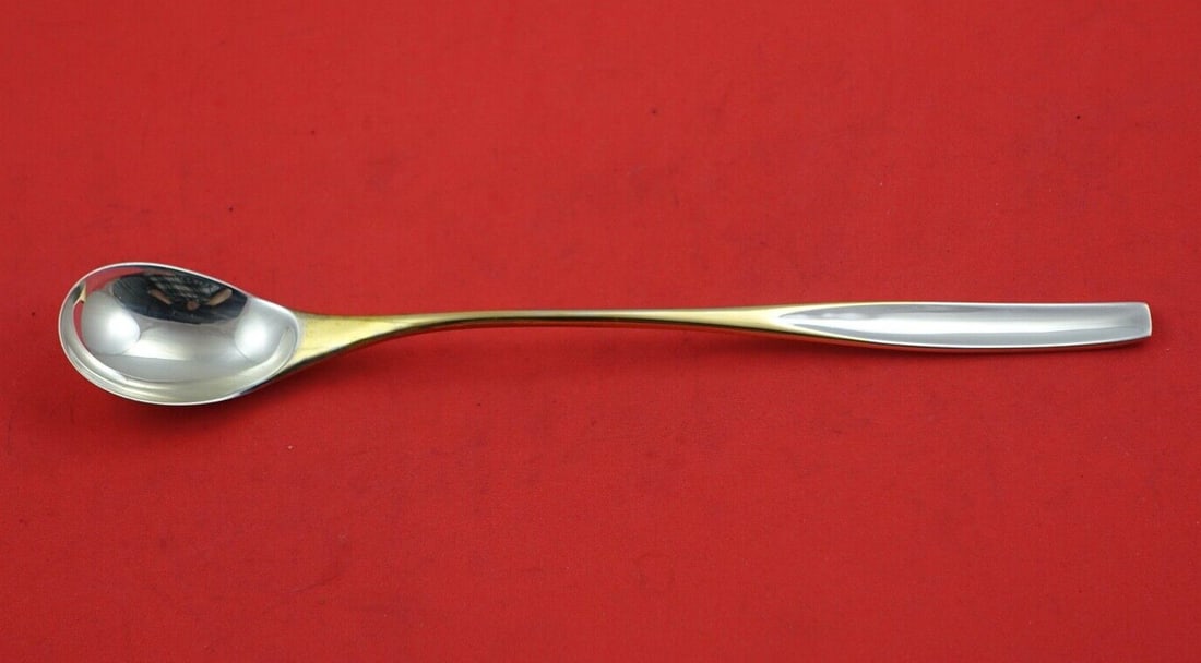 Kirk Golden Selene Sterling Silver Iced Tea Spoon 7.75" (1 of 2)