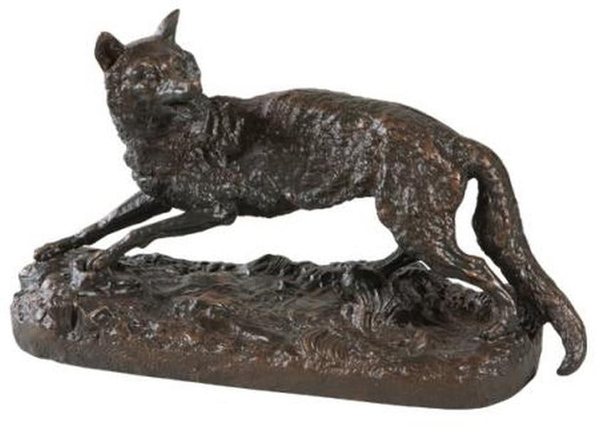 Charming Lodge Style Hand-Cast Resin Fox Sculpture (1 of 1)