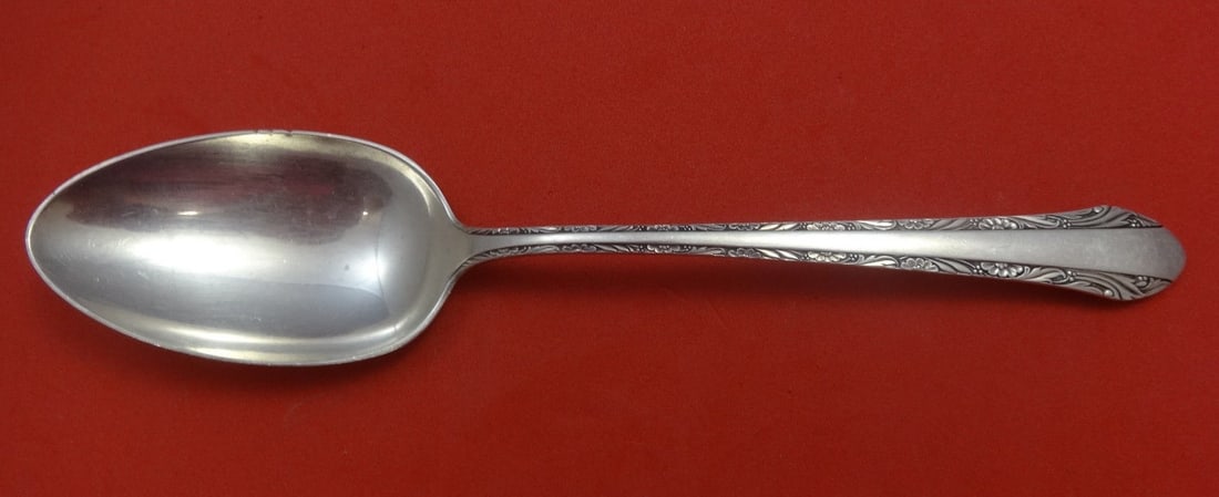 Alvin Chased Romantique Sterling Silver Serving Spoon 8 3/8 Inch (1 of 1)