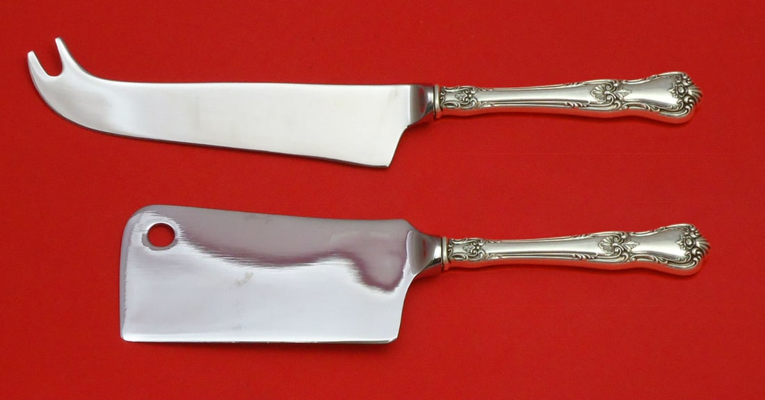 Lunt Memory Lane Sterling Silver Cheese Server Set 2pc Custom (1 of 1)