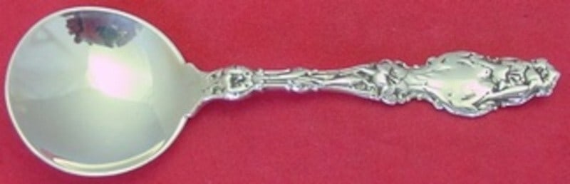 Whiting Lily Sterling Silver Chocolate Spoon 4 Inch Antique (1 of 2)