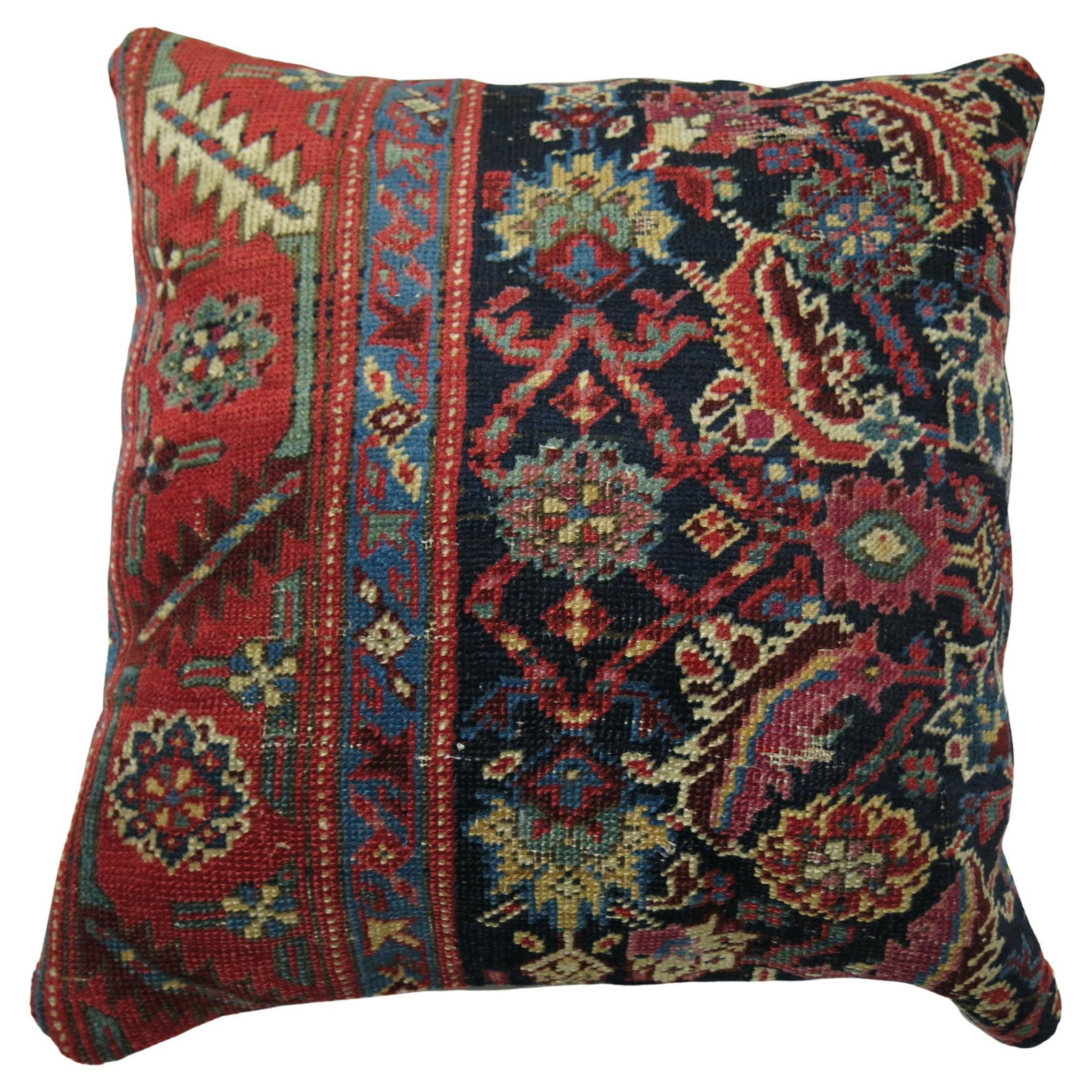 Zabihi Collection Spanish Colonial Navy Rug Pillow 17 x 18 (1 of 4)