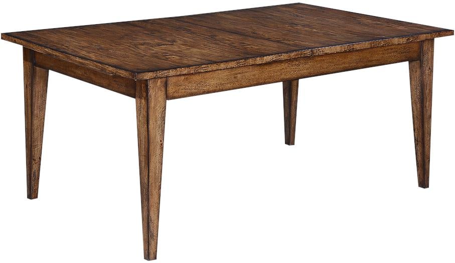 Elegant Tuscan Style Dining Table Solid Wood Rustic Pecan Finish 71 Inch (1 of 6)