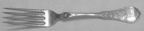 Durgin Spray Pattern Coin Silver Fork 6 7/8 Inches Antique: Durgin Spray Pattern Coin Silver Fork 6 7/8 Inches Antique This elegant fork from the renowned Durgin brand features the classic "Spray" pattern, crafted from high-quality Coin Silver. Measuring 6 7/8