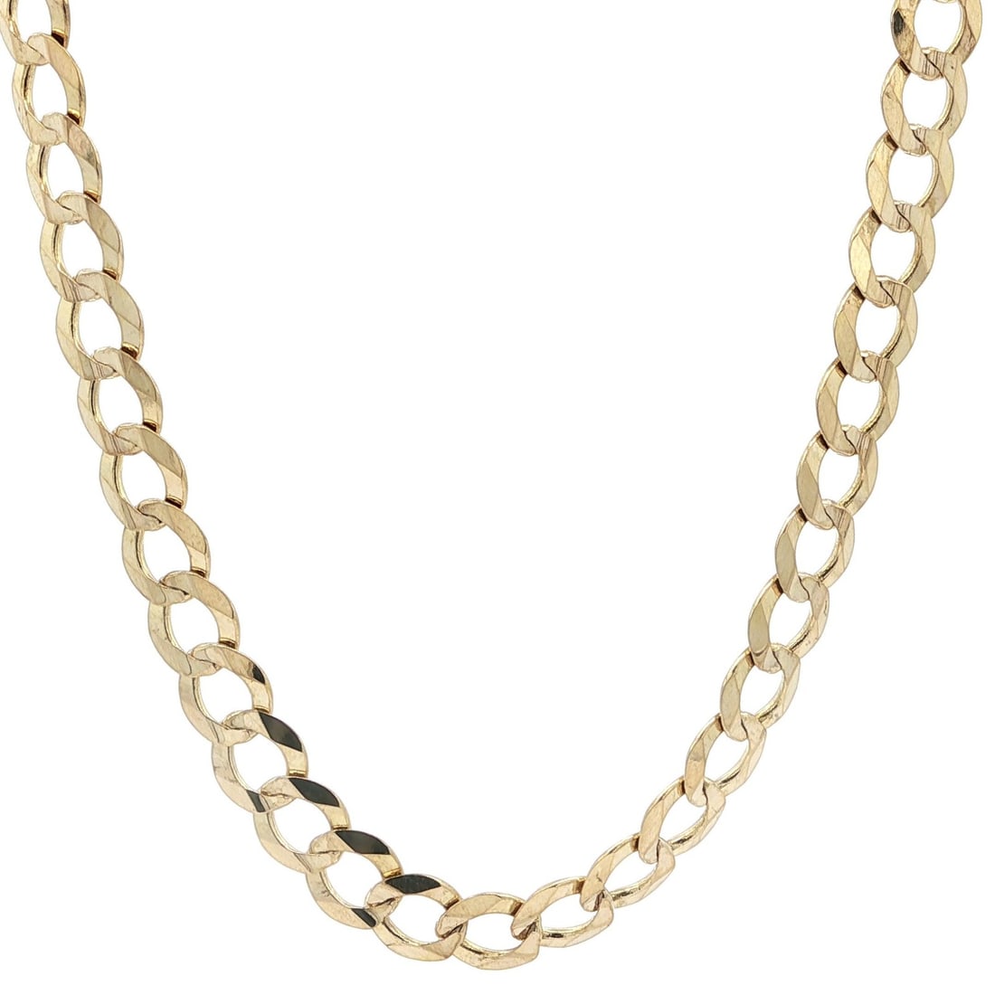 Classic 14k Yellow Gold 24 Inch 7.1mm Curb Cuban Link Necklace: Classic 14k Yellow Gold 24 Inch 7.1mm Curb Cuban Link Necklace Elevate your style with this Classic Men's 14k Yellow Gold Curb Cuban Link Chain Necklace. Crafted from solid 14k yellow gold, this neckl