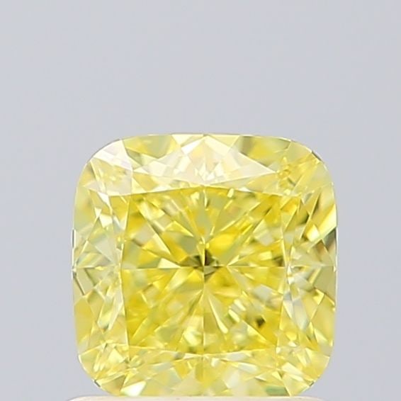 Loose Diamond - CUSHION BRILLIANT 1.06ct Fancy Vivid Yellow IF: Loose Diamond - CUSHION BRILLIANT 1.06ct Fancy Vivid Yellow IF Source: This is a real non-mined Diamond that has been grown in a lab Shape: CUSHION BRILLIANT Carats: 1.06 Color: Fancy Vivid Yellow