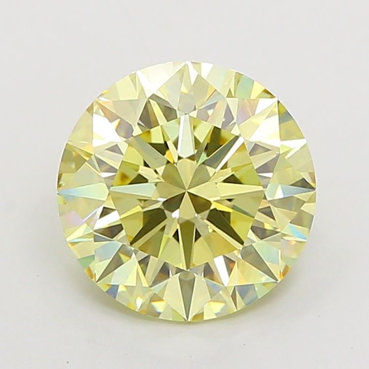 Ideal Loose Diamond - ROUND 5.06ct Fancy Intense Yellow VS1 (1 of 1)