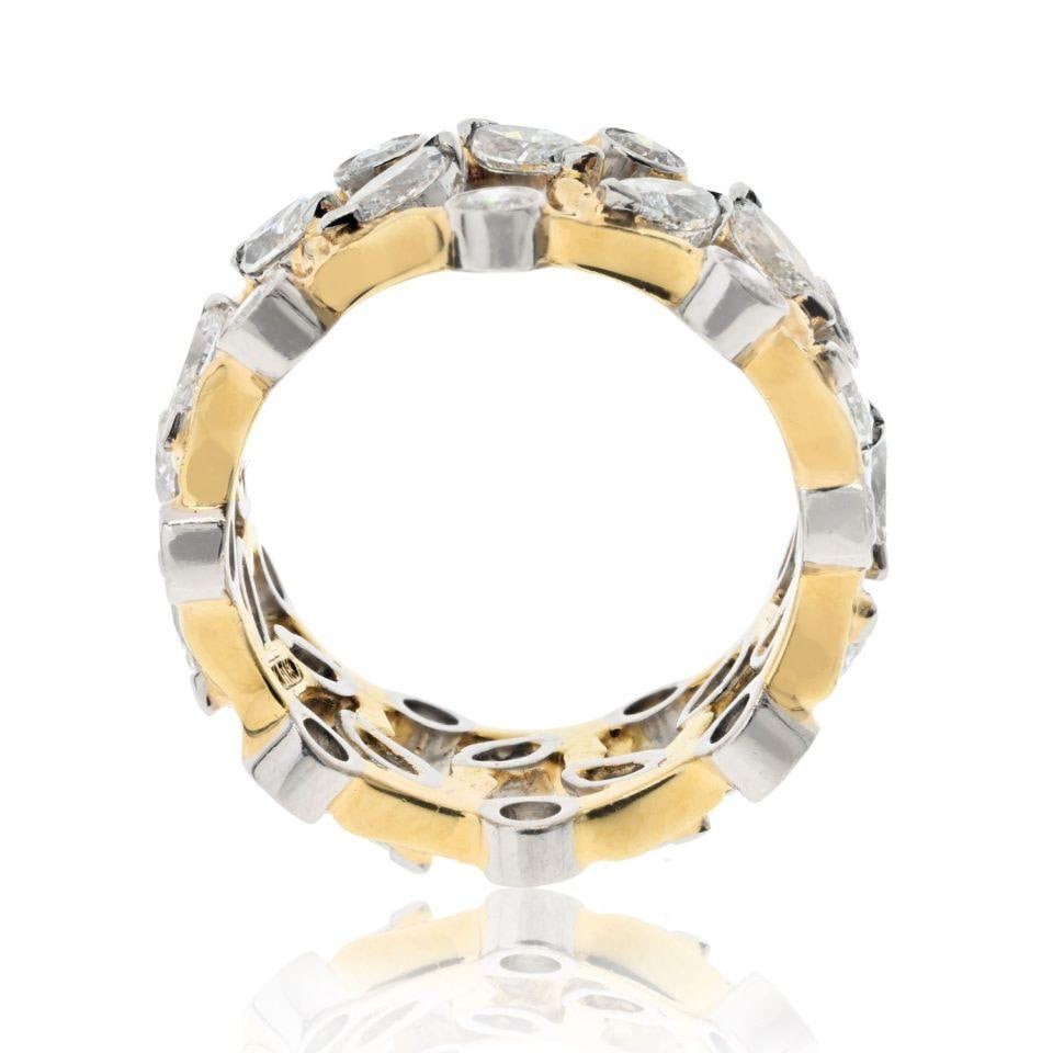 Schlumberger Vigne Diamond Ring in Platinum and 18K Gold by Tiffany & Co. - 4