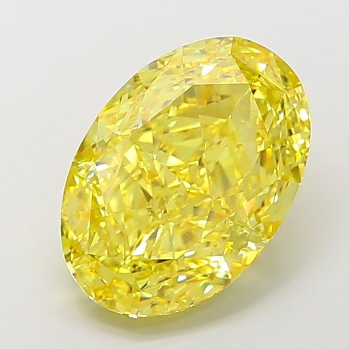 Loose Diamond - OVAL 6.83ct Fancy Vivid Yellow VS1 (1 of 1)